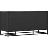vidaXL Klop za čevlje črna 100x40x53,5 cm inženirski les in kovina | Shoptok.si