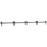  Pribor za klizna vrata 400 cm čelični crni | shoptok.hr