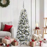 vidaXL Umestno božično drevo med 150 LED Bela 63 x 63 x 150 cm | Shoptok.si