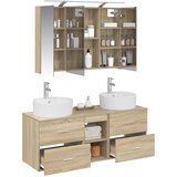 Set namještaja za kupaonicu 4 kom. Hrast sonoma | shoptok.hr