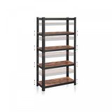 Songmics Regal 5 delni, (150 x 75 x 30 cm), črno rjav | Shoptok.si