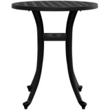  Vrtni stol crni Ø48x53 cm od lijevanog aluminija | Eponuda.com