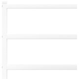  Metalni okvir kreveta uzglavlje i podnožje bijeli 140x200 cm | shoptok.hr