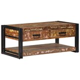 vidaXL Višebojni stolić za kavu 90x50x38 cm puno drvo obrađeno | shoptok.hr