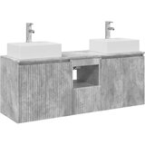  Set ormarića za kupaonicu 3 kom. Betonska siva 49,5 x 41 x 62,5 cm | Shoptok.si