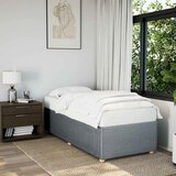  Okvir za krevet bez madraca svjetlosivi 90x190 cm od tkanine | Eponuda.com