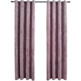  Zavjese za zamračivanje 2 kom baršunaste ružičaste 140 x 225 cm | shoptok.hr