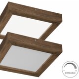  Brilagi-LED prigušiva svetiljka WOODY FRAME LED/24W/230V hrast 30x30 cm IP44 + daljinski upravljač | Eponuda.com