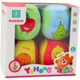  Set mekanih dječjih loptica s raznim motivima - 4 kom | shoptok.hr