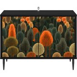  ormar ZAANDAM 69 x 33 x 50,5 cm Crni hrast Konstruirano drvo | shoptok.hr