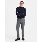 Ombre Men's knitted half-golf with viscose - navy blue | shoptok.hr