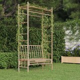  Vrtna klupa s pergolom 116 cm od bambusa | shoptok.hr