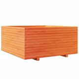 Maison Chic Vrtno cvetlično korito - Cvetlični Lonec voščeno 100x100x49,5 cm trdna borovina, (21788698) Cene
