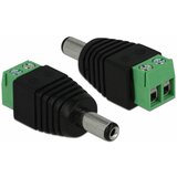Delock 65396 DC (struja) adapter [1x muški konektor dc 5.5 mm - 1x 2-polni] crna, zelena | Eponuda.ba