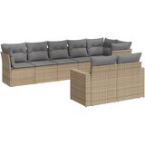  8-dijelni set vrtnih sofa od poliratana s jastucima bež | shoptok.hr