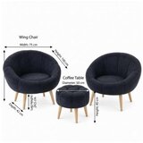 Atelier Del Sofa fotelje i tabure lida wellsoft anthracite | Eponuda.com