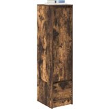 vidaXL Visoka omara dimljen hrast 29,5x34x119,5 cm inženirski les | Shoptok.si