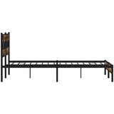 Metalni okvir kreveta bez madraca boja hrasta 183x213 cm | shoptok.hr