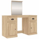  Toaletni stolić s ogledalom boja hrasta sonome 130x50x132,5 cm | shoptok.hr