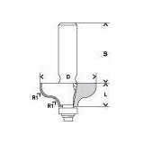 Bosch profilno glodalo G 8 mm, R1 6,35 mm, D 38 mm, L 15,7 mm, G 57 mm - 2608628359 | ePonuda.com