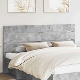  Vzglavje z vzglavjem Betonsko siva 180 cm Konstruiran les, (5000120932) | Shoptok.si