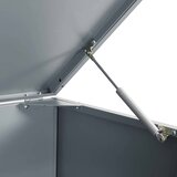  Spremište za 6 kanta za otpad sivo 414 x 79 x 117 cm čelično | shoptok.hr