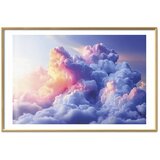  Plakat Clouds Like Painted: Artistic Dawn Brushes Painting the Sky 60x40 Zlatni okvir s margom | shoptok.hr