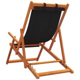  Sklopive stolice za plažu od tkanine 2 kom crne | shoptok.hr