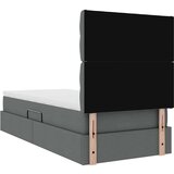  Postelja s shranjevanjem Temno siva 90 x 190 cm Umjetno usnje, (5000100875) | Shoptok.si