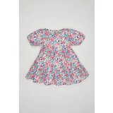 Defacto Baby Girl Patterned Short Sleeve Linen Look Dress | Shoptok.si