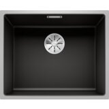 Blanco pomivalno korito SUBLINE 500-IF SteelFrame InFino SILGRANIT z daljinskim upravljalnikom. prim. (dvigalo iz nerjavečega jekla, brušeno) - ČRNA | Shoptok.si