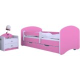 Happy Kitty iii krevet sa fiokom i dušekom roze 160x80cm Cene