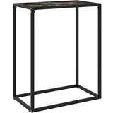 vidaXL konzolni stol crni 60 x 35 x 75 cm od kaljenog stakla | shoptok.hr