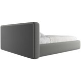 Makamii Sivi tapecirani bračni krevet s prostorom za odlaganje s podnicom 160x200 cm Kiana – | shoptok.hr