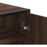  Ormarić za cipele smeđi hrast Konstruirano drvo i metal Smeđa | shoptok.hr