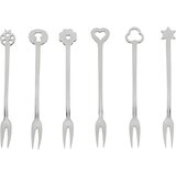 Sambonet new portafortuna inox 6 party forks u