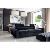 ELTAP Antracitno siva baršunasti sklopiva sofa 261 cm Laurence – | shoptok.hr