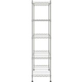 vidaXL 5-nadstropni regal 90x35x180 cm krom 250 kg | Shoptok.si