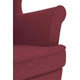  Gugalni stols stolčkom za noge vinsko rdeče blago, (21749748) | Shoptok.si