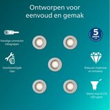 Philips set od 5 ugradnih svetala peridot 1xGU10/7W/230V srebrna | Eponuda.com