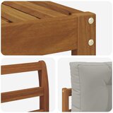  Set vanjskih sofa 6 kom. Prirodna i svijetlo siva Smeđa 333 x 162,5 x 73 cm | shoptok.hr