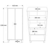 Hanah home Višenamenski ormar Nord ND5 SW | Eponuda.com