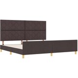 Krevet u tamno smeđoj boji 200x200 cm tkanina | shoptok.hr