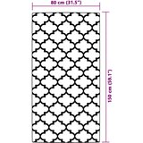 Vanjski Zunanja preproga modra 80x150 cm PP | Shoptok.si