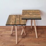 Hanah home set klub stočića 2Shp345, 2 komada, Boje hrasta | ePonuda.com