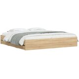 vidaXL Okvir za krevet s ladicama boja hrasta 200x200 cm drveni | shoptok.hr