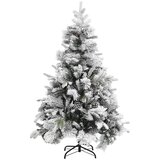  Božićno drvce sa snijegom i šiškama 150 cm PVC i PE | shoptok.hr