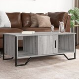 vidaXL Stolić za kavu siva boja hrasta 100x51x40 cm konstruirano drvo | shoptok.hr