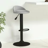  Barski stolček svetlo siv žamet, (20967788)