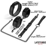 LateToBed BDSM Line Ovratnica Z Okovi Za Zapestje | Shoptok.si